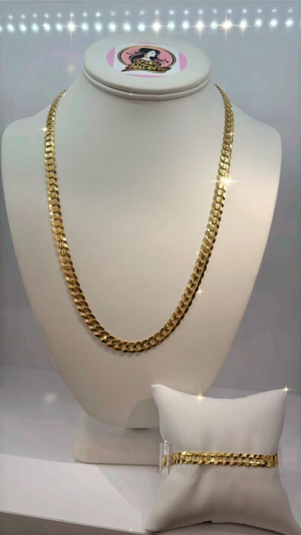 Set de manilla y cadena corte brillo