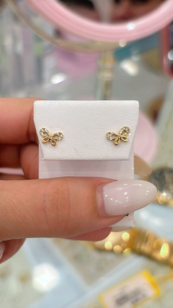 Cadena, arete y dije 14k