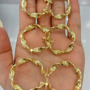 Argollas Versace Torcidas