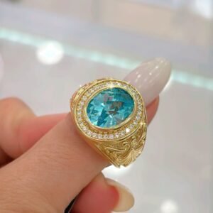 Anillo de hombre sólido 14k