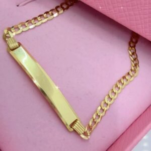 Manilla corte brillo con placa