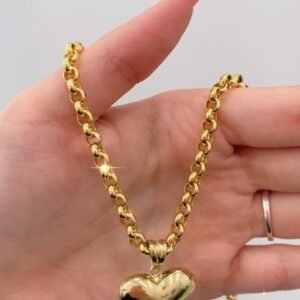 86f03612-2168-49e7-9f95-f10b00d4f07e Cadena rolo con corazón 10k