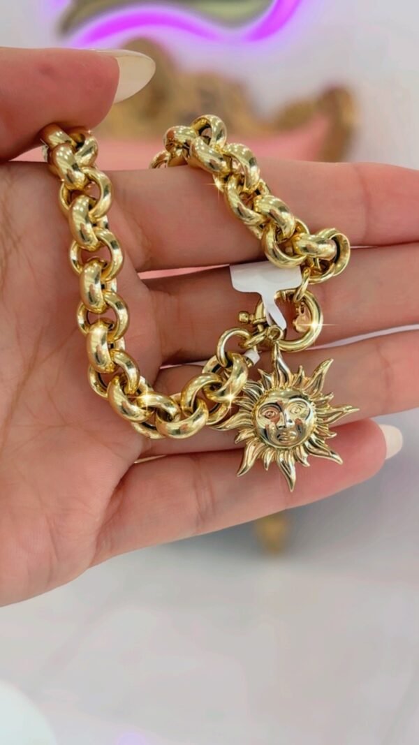 Manilla 10k rolo con dije