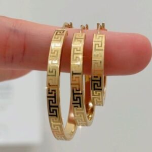 Argollas diseño 10k