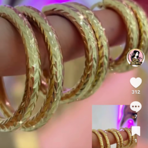 Trío de argolla 10k