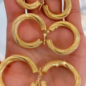 Trío de argollas 10k