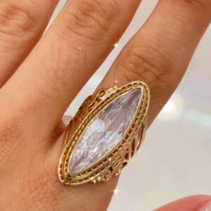 Anillo con diseño 10k