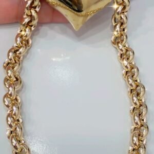 Cadena Rolo con corazón