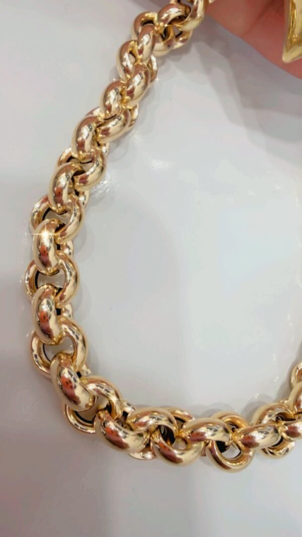 Cadena Rolo con corazón