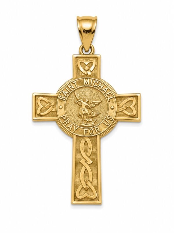 Dije Cruz Arcangel 14k Weight 2.6gr