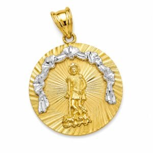 Dije San Lazaro Circulo Mini YF 10k Weight 2.3gr