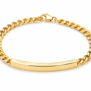 Manilla Placa Rose 14K Size 8'' Weight 6.4 gr