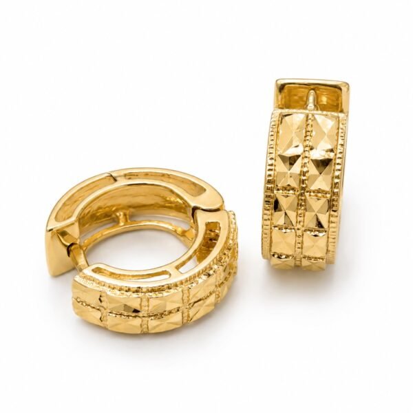 argollas Chunky Cierre Huggies Anier 14k Weight 4.2gr