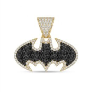 Dije Batman Full Pave Black 14K Weight 6.8gr