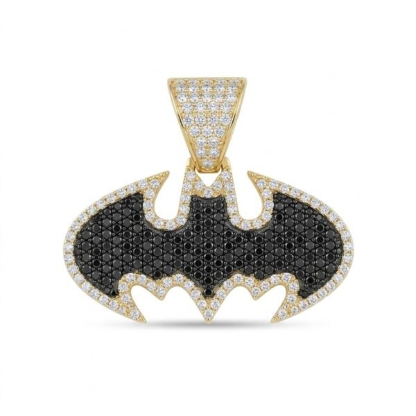 Dije Batman Full Pave Black 14K Weight 6.8gr