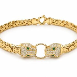 Manilla Pantera CZ 14k Size 7.5'' Weight 12.2gr