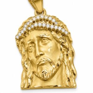 Dije Cara Jesus CZ 10K Weight 6.5gr