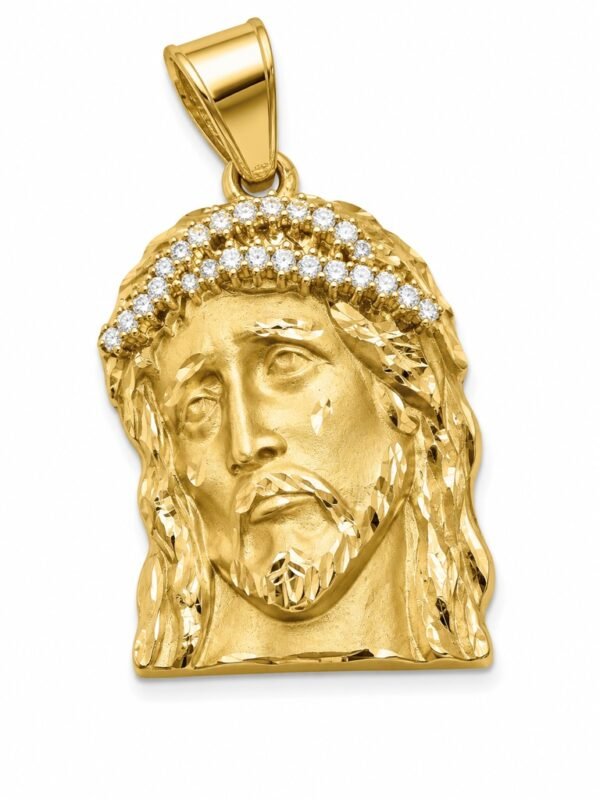 Dije Cara Jesus CZ 10K Weight 6.5gr