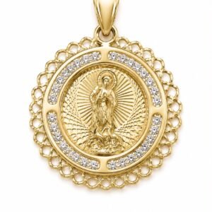 Dije Mini San Lazaro Circulo Bull 10k Weight 1.2gr