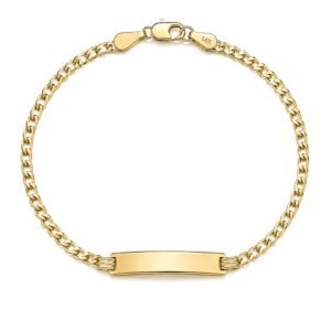 Manilla Placa Cuban Link Hollow 14k Size 6'' Weight 2.2gr