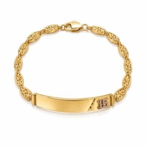 10c7f106-8cf4-4f7a-62b1-08dee72f1c84.jpg Manilla Fancy Corazones Placa 15 14K Size 7.5'' Weight 9.1gr