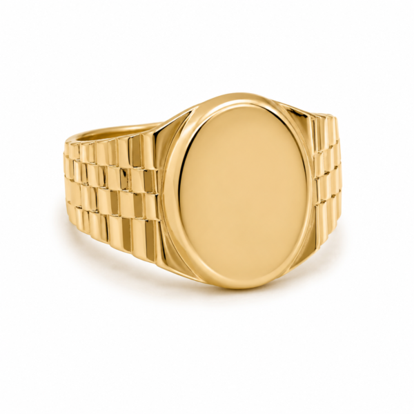 Anillo Hombre Reloj Placa 14k Weight 4.5gr Size 10