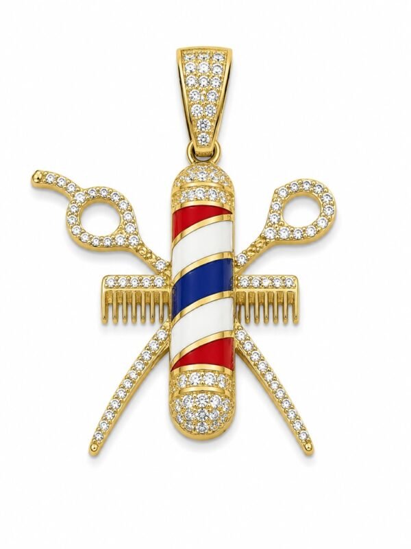 Dije Barbero CZ 14k Weight 4.4gr