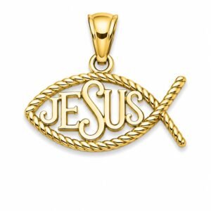 1d8f30dd-e301-487f-93cf-08deee00cdd5.jpg Dije pez de Jesús / Ichthys 14k Weight 1.1gr