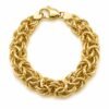 Manilla Bizantino Grueso Rose 14K Size 6.5'' Weight 14.9 gr