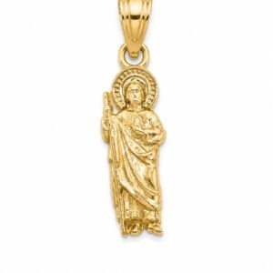 Dije Mini Mini San Judas Tadeo SF 10K Size  Weight 0.6gr