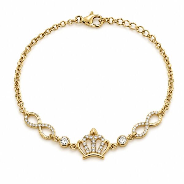 Manilla Corona CZ Infinitos 14k Size 8 Weight 3.7