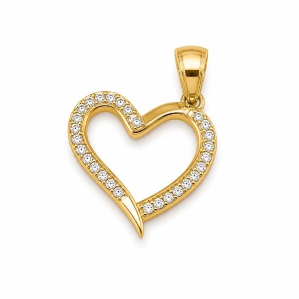 Dije Corazon w/CZ 10K Weight 1.2gr