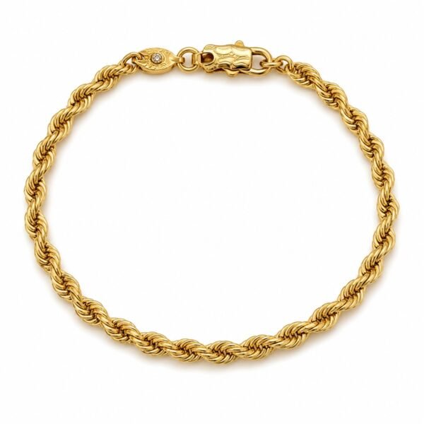 Manilla Rope Solida Anier 14k Size 8'' Weight 10.3gr