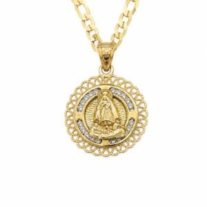 Dije Virgen De la Caridad miniatura Rose 10k Weight 0.7gr