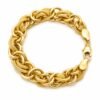 Manilla Bizantino Grueso Rose 14K Size 6.5'' Weight 14.9 gr
