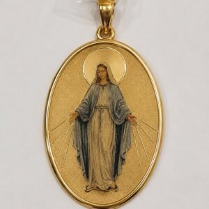 298360e6-3a3f-4259-93c0-08deee00cdd5.jpg Dije Virgen Guadalupe a Color 14k Weight 1.1gr