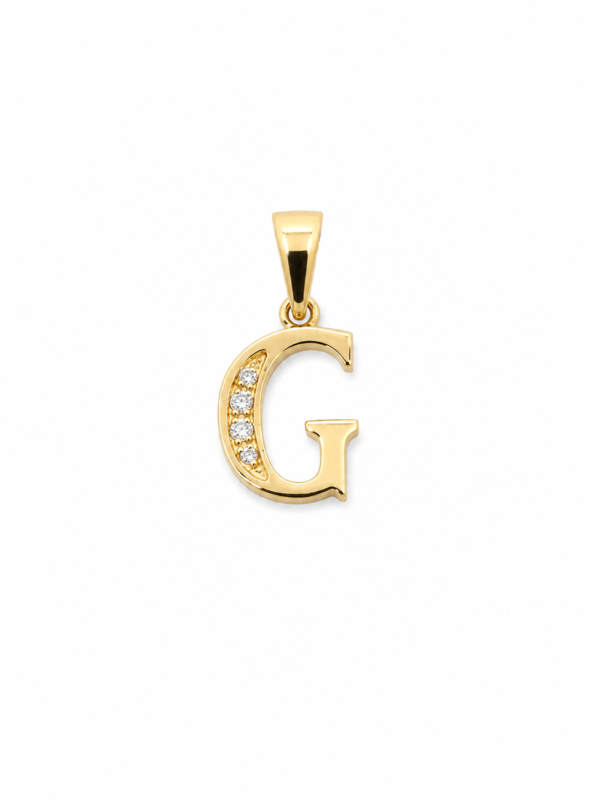 Dije Letra G 10k Weight 0.8gr