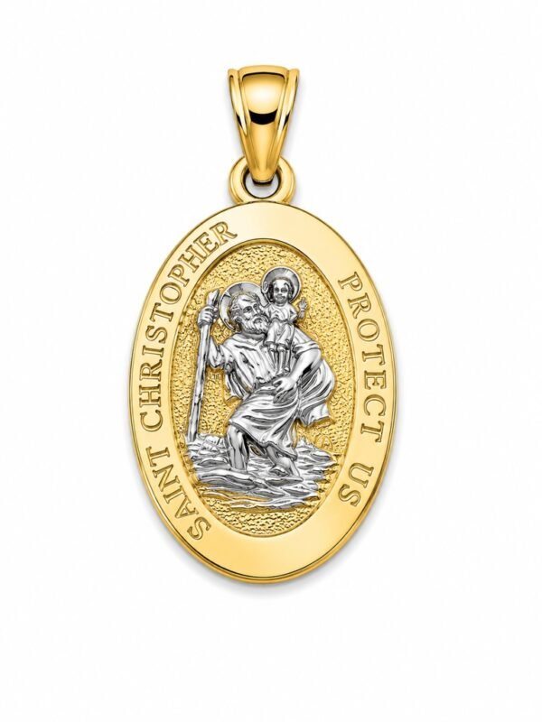Dije St. Christopher P. Oval Mini 14k Weight 1.2gr