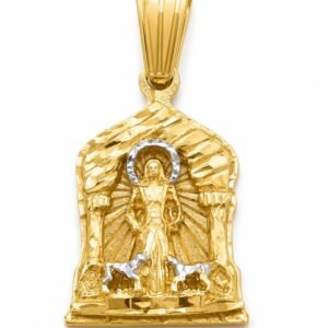 Dije St. Lazaro Casa Mini 3D 10K Weight 9.1gr
