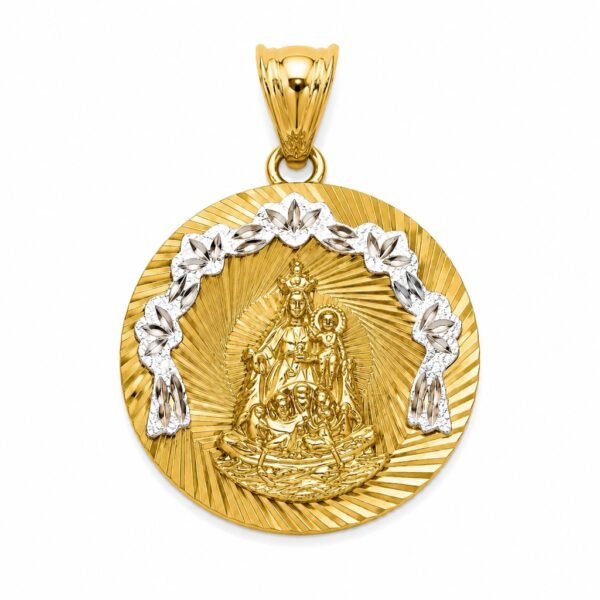 Dije Virgen Caridad Circulo YF 10k YF 10K Weight 4.3gr