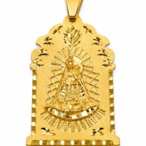 Dije Virgen de la Caridad Casita Mediano Jr 10k Weight 8gr