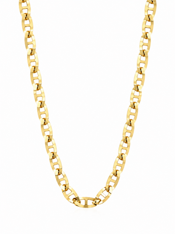 Cadena Mariner Link Solid Wider 14k Weight 16.4gr Size 22