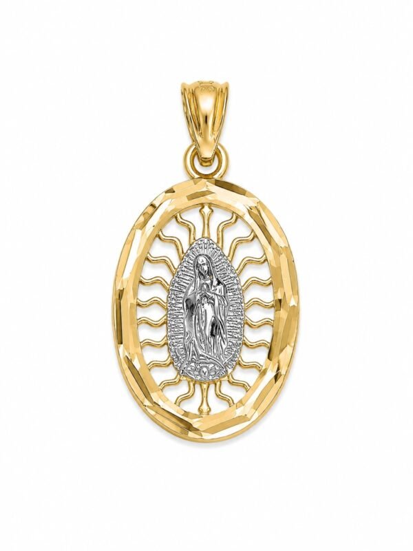 Dije Oval Virgen Mini 10K Weight 1gr