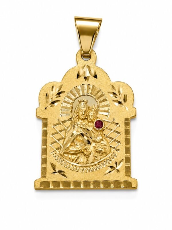 Dije Santa Barbara Piedra Roja Casa JR 10k Weight 4.8gr