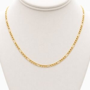 Cadena Figaro Semi Solida Anier 10k Size 16'' Weight 1.5gr