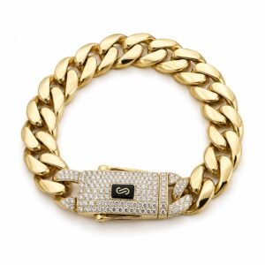 Manilla Monaco 10k Size 7.5'' x 13.5mm Weight 17.4gr