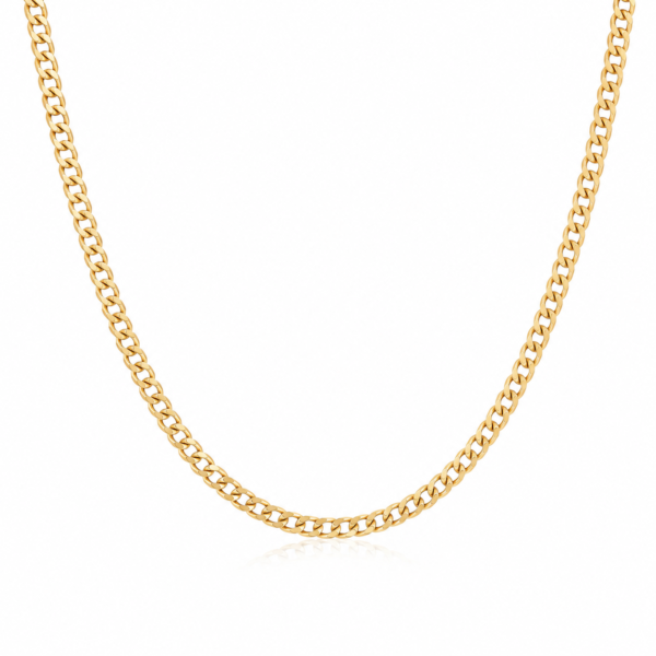 Cadena Corte brillo Solida 14k Size 24'' x 4mm Weight 11.9gr 0481CL