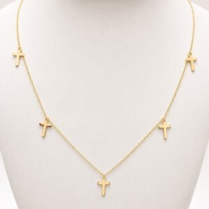 Cadena Cruces 14k Weight 2.4gr Size 18