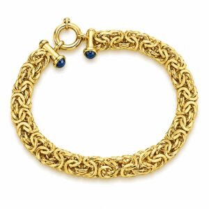 Manilla Bizantino 14k Size 6.5'' x 9mm Weight 11.8gr