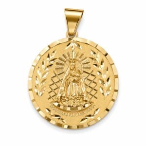 Dije Virgen Caridad Circulo JR 10k Weight 4.4gr